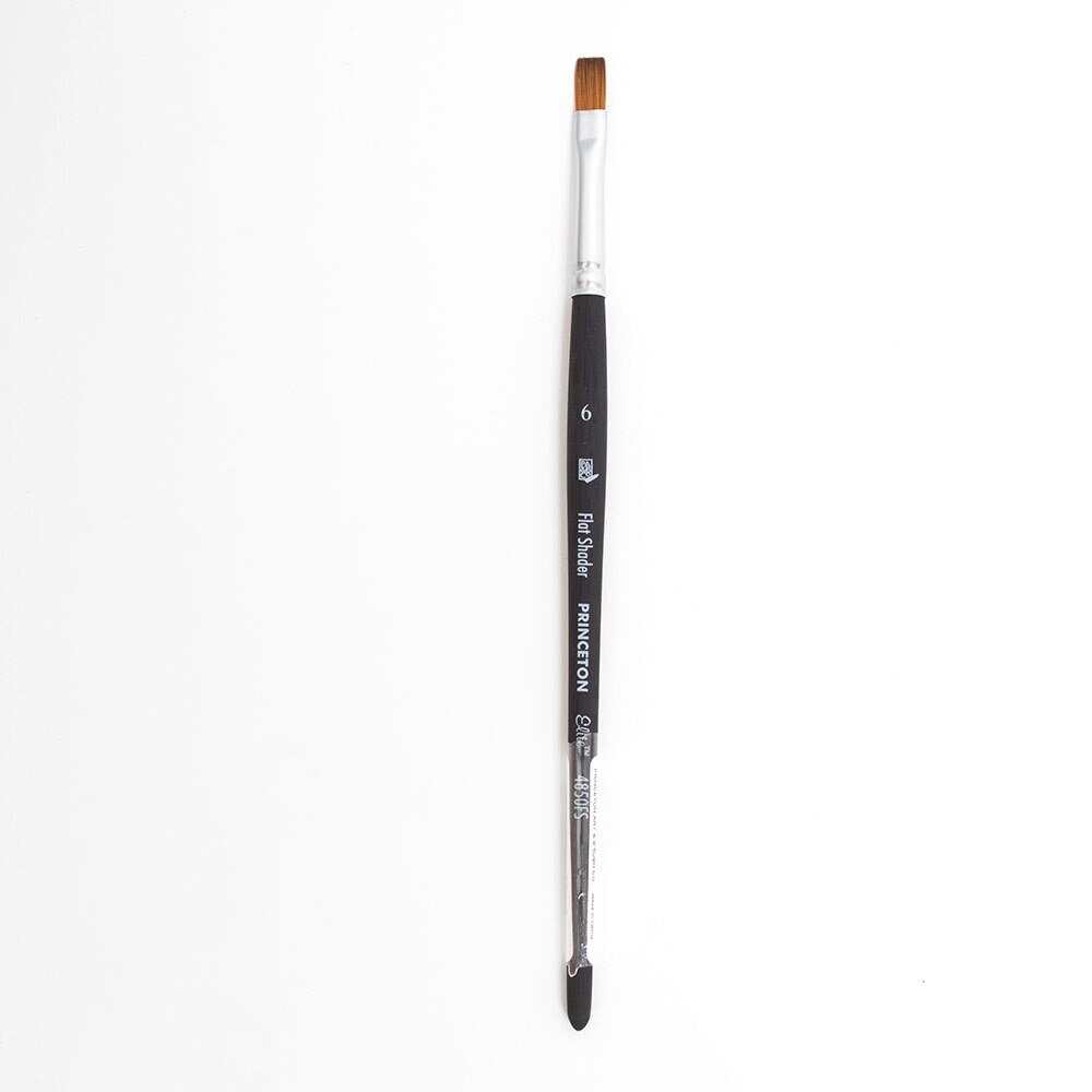 Princeton, Brushes, Art & School, Elite, Synthetic, Kolinsky Sable, Watercolor, 105319, Flat Shader, 6